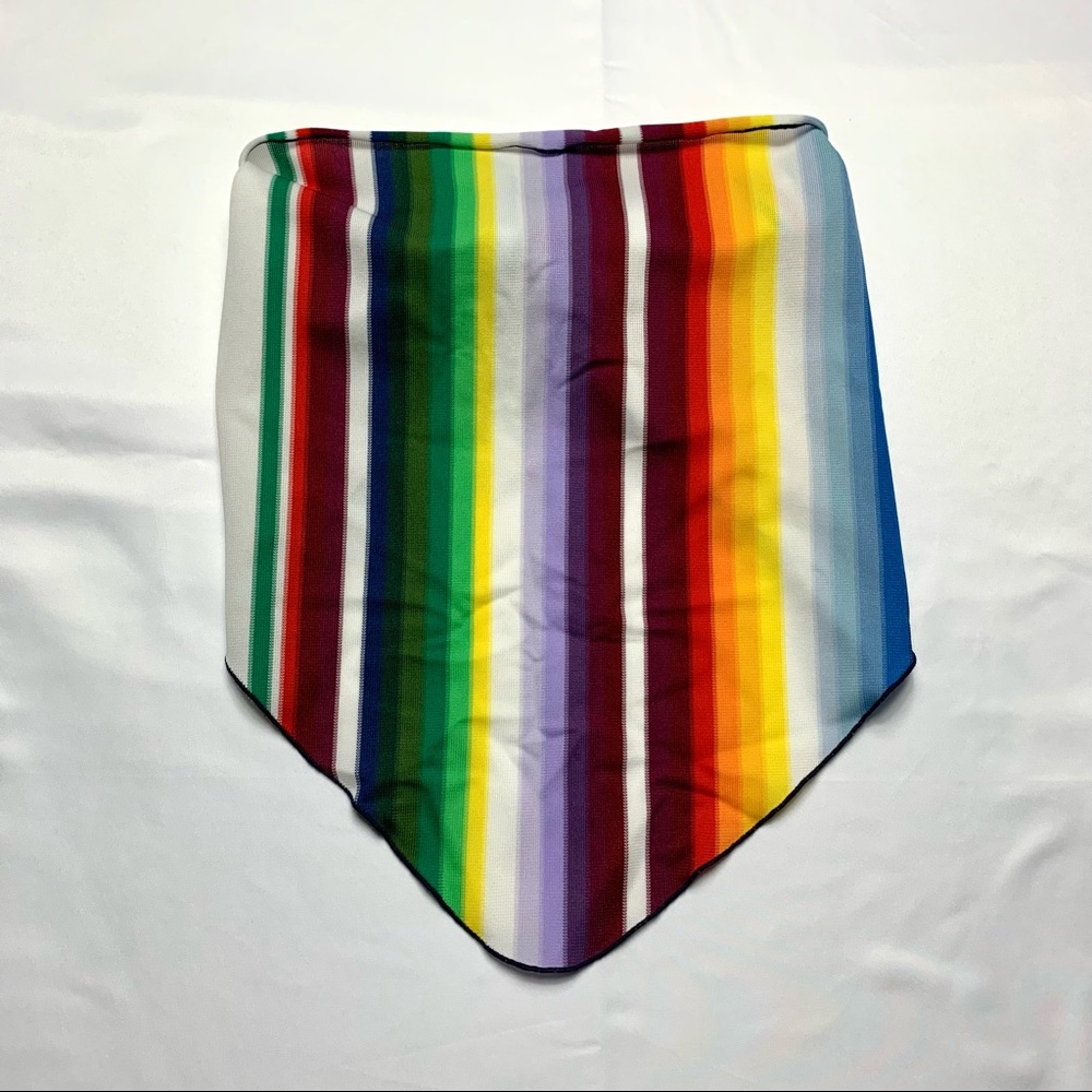 Multicolored Striped Bandana